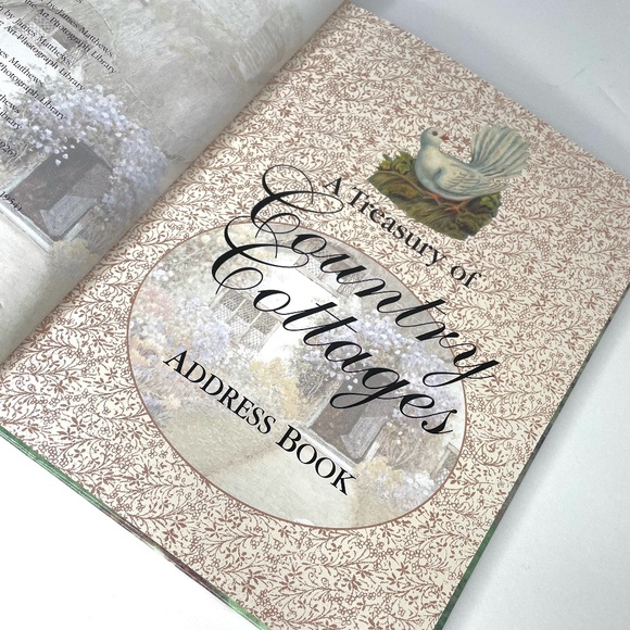 VINTAGE Journal & Address Book Brand New! Treasury Of Country Cottages - Picture 11 of 14